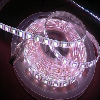 برد مدار چاپی انعطاف پذیر FPC LED 5050 RGBW روشنایی بالا محصولات روشنایی چند منظوره 5000*12*4.0mm DC24V نوار نور LED