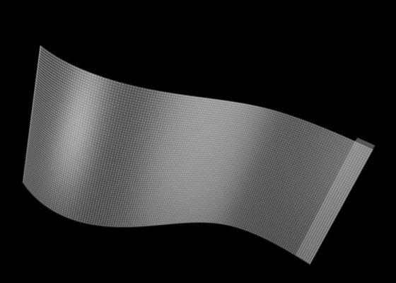 Advertising Panel Indoor P4 Flexible Crystal Film Transparent LED Screen  Display for Shopping Mall