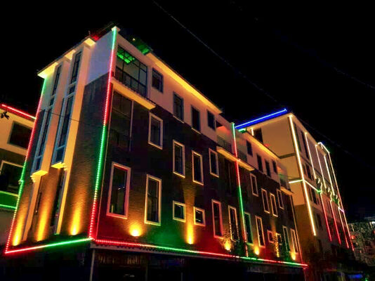 کنترلر وای فای هوشمند ضدآب IP67 RGBW 12V 30mm نوار LED فضای باز نورپردازی تزئینی قابل برنامه ریزی لامپ منظره