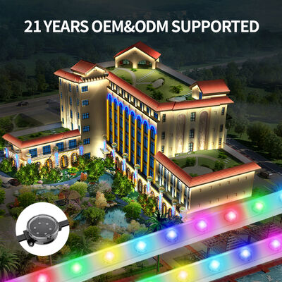 منبع نور نقطه‌ای LED آلومینیومی RGB قابل آدرس‌دهی IP67، پروفیل آلومینیومی، LED نقطه‌ای دائمی فضای باز، چراغ‌های کریسمس