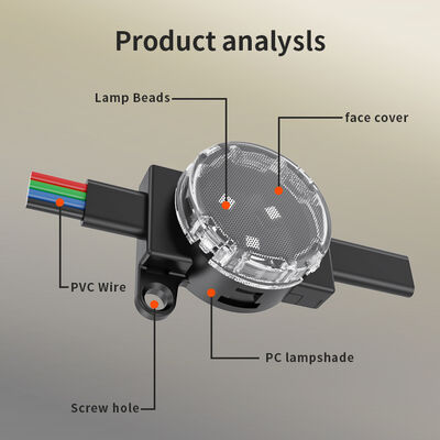 محصول داغ ال ای دی هوشمند RGBW منبع نور نقطه ای رنگارنگ ضد آب چراغ های گوشه تلفن همراه APP کنترل صوتی IP67