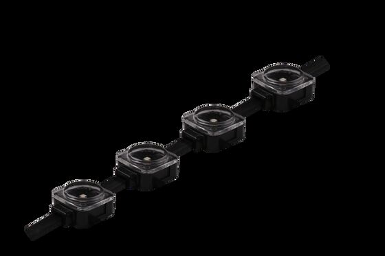 منبع نور نقطه‌ای LED برای منظره و ساختمان‌های بیرونی 25 میلی‌متر 5 ولت 0.3 وات LED IP67 RGB قابل برنامه‌ریزی در فضای باز