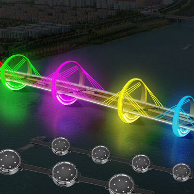 منبع نور LED پیکسلی IP67 24 ولت 40 میلی‌متر 1.5 وات نورپردازی ساختمان در فضای باز RGB
