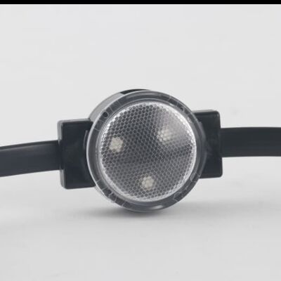 چراغ نقطه‌ای LED ضد آب 30 میلی‌متری 12 ولت IP67 با زاویه پرتو 120 درجه و رنگ RGBW ساخته شده از مواد PC