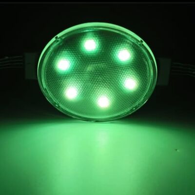 50mm 24V SMD3535 IP67 ضد آب LED نور نقطه ای انعطاف پذیر 120 زاویه پرتو نور مواد PC