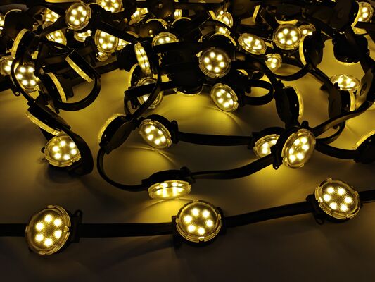 چراغ پیکسل LED RGBW ضد آب IP67 با قطر 50 میلی‌متر با کنترل DMX512 برای دکوراسیون نمای ساختمان در فضای باز