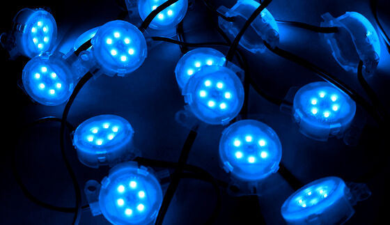 لامپ پیکسلی ضدآب 40 میلی‌متری LED Point Light IP67 با طول عمر 30000 ساعت برای دیوار رسانه‌ای نمای بیرونی