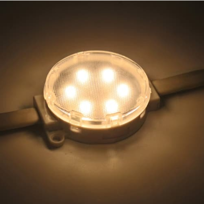 DC24V 50mm SMD3535 چراغ نقطه ای LED 6LEDs IP67 ضد آب DMX512 پیکسل قابل آدرس برای صفحه نمایش ماتریس بیرونی