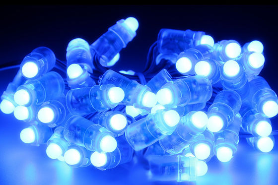 چراغ های رشته ای LED ضد آب IP67 12v 9mm 0.2W Rgb