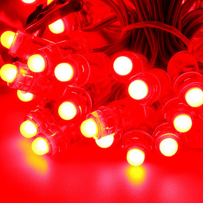 رشته های نوری IP67 0.15W DC 12V 9MM Rgb Pixel Outdoor